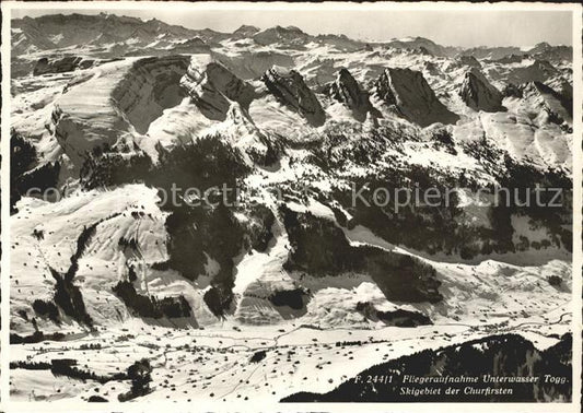 11652266 Toggenburg sous-marin Photographie aérienne du domaine skiable de Churfirsten