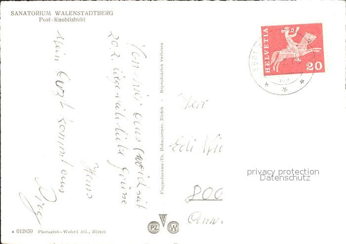 11652441 Walenstadtberg Sanatorium Post Knoblisbuehl Photographie aérienne