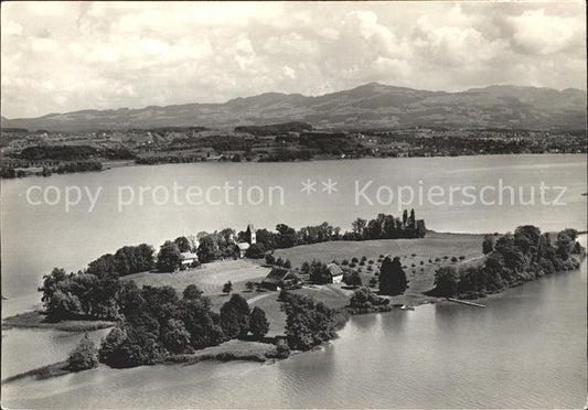 11654467 Insel Ufenau Ufnau Zuerichsee SZ Zuerichsee Insel Fliegeraufnahme