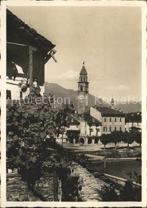 11654612 Ascona TI Ortsblick mit Lago Maggiore