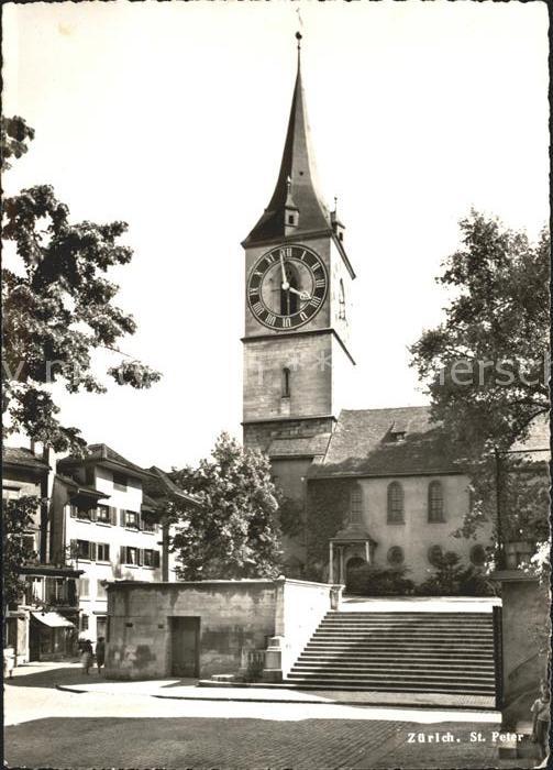 11655535 Zuerich Kirche St Peter