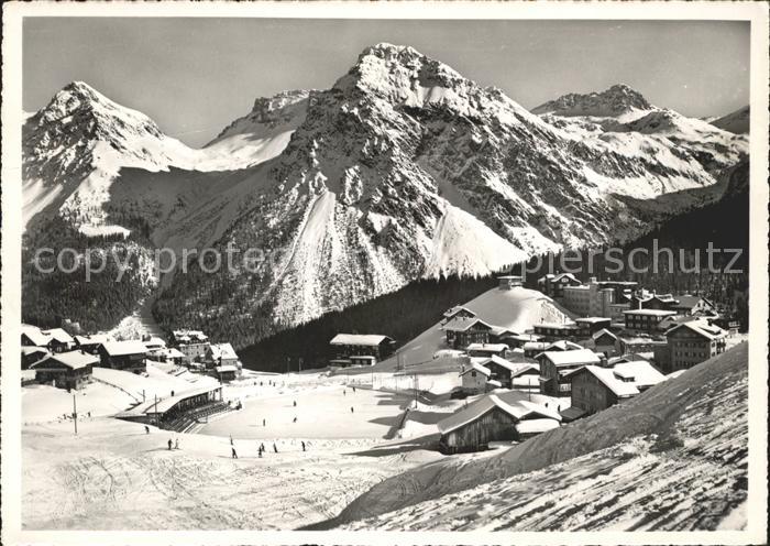 11655871 Arosa GR Inner Arosa Eisbahn Schiesshorn