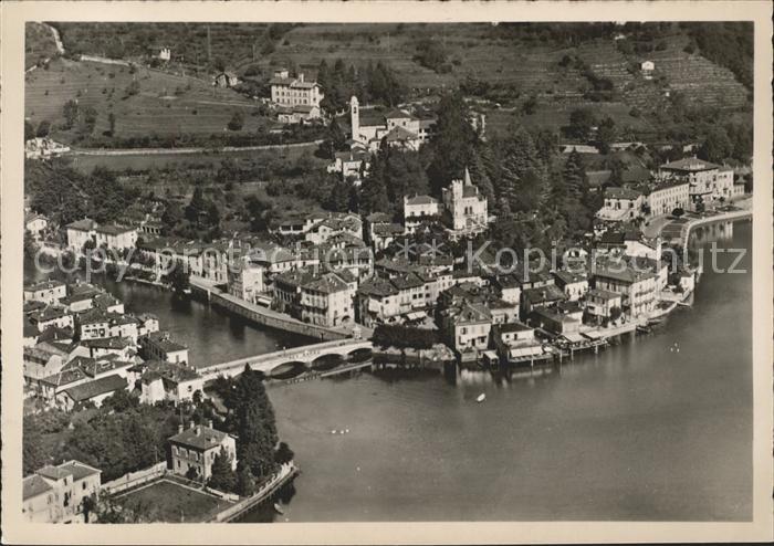 11656444 Ponte Tresa photo aérienne pont promenade du lac