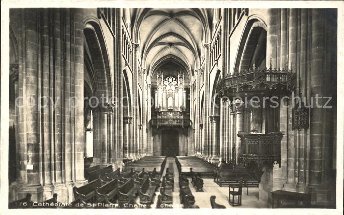 11647372 Geneve GE Interieur de la Cathedrale de St. Pierre