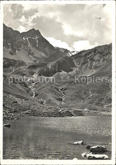 11647629 Arosa GR Schwellisee mit Erzhorn Plessur Alpen Bergsee