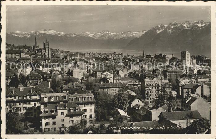 11651737 Lausanne VD Vue generale Lac Leman et les Alpes