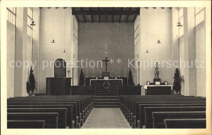 11651953 Affoltern Zuerich Inneres Katholische Kirche Saalbau