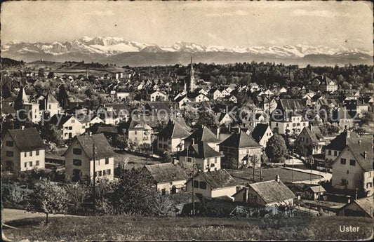 11652209 Uster ZH Vue générale avec panorama alpin