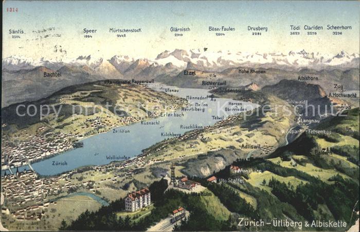 11659587 Zuerichsee mit Uetliberg und Albiskette