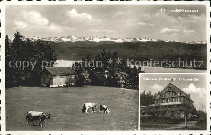 11659707 Zuerichsee Kurhaus Hochwacht Pfannenstiel Panorama