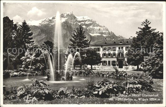 11653036 Glarus GL Hôtel Glarnerhof avec Volksgarten et Wiggis