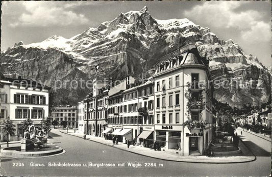 11653514 Glarus GL Bahnhofstrasse Burgstrasse avec Wiggis