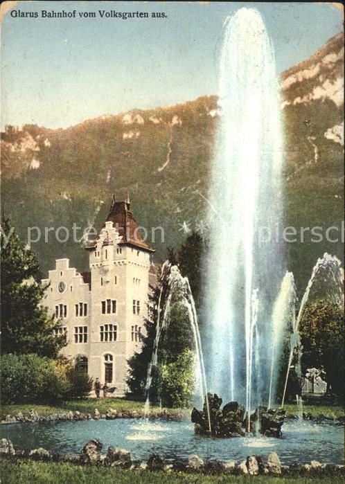 11653572 Gare de Glarus GL depuis Volksgarten