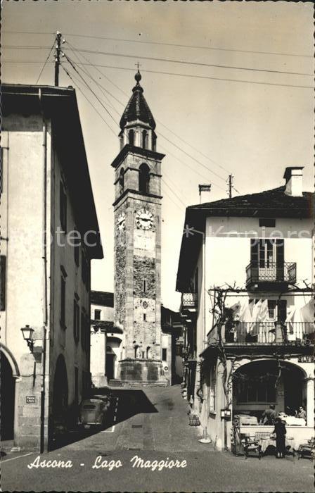 11653741 Ascona TI Quartier urbain avec église du Lac Majeur