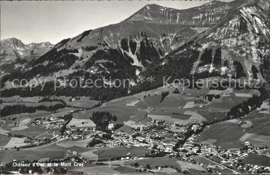 11662943 Photographie aérienne de Château-d Oex et le Mont Cray