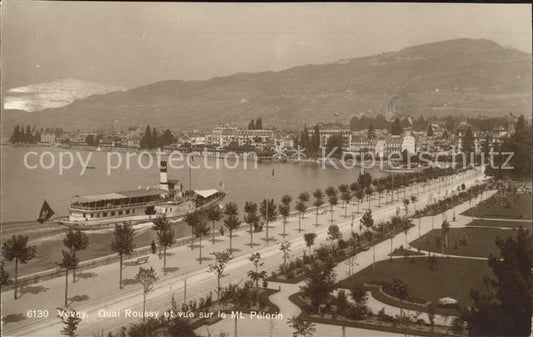 11663106 Vevey VD Quai Roussy et Mont Pélerin