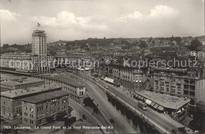 11663130 Lausanne VD Grand Pont et Tour Métropole-Bel-Air