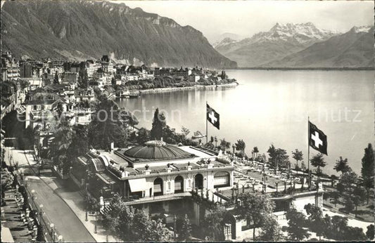 11663136 Montreux VD Pavillon des Sports et Dents du Midi Lac Léman Alpes