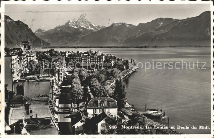 11663166 Montreux VD avec Lac Léman et Alpes Dents du Midi