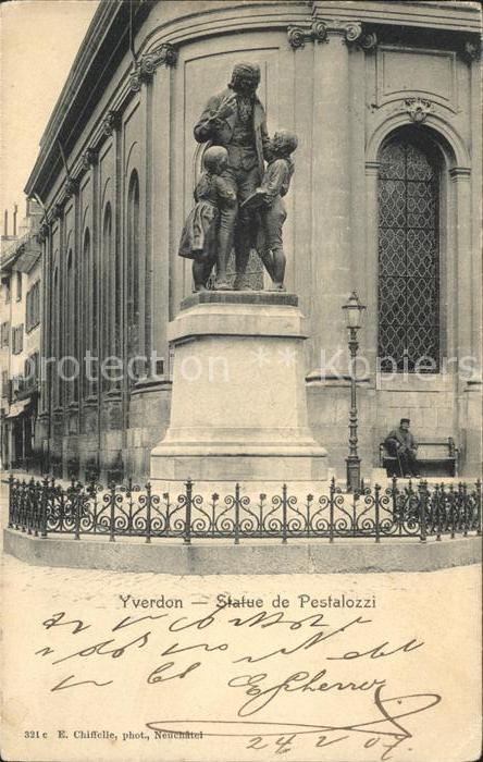 11663185 Yverdon VD Statue de Pesatlozzi