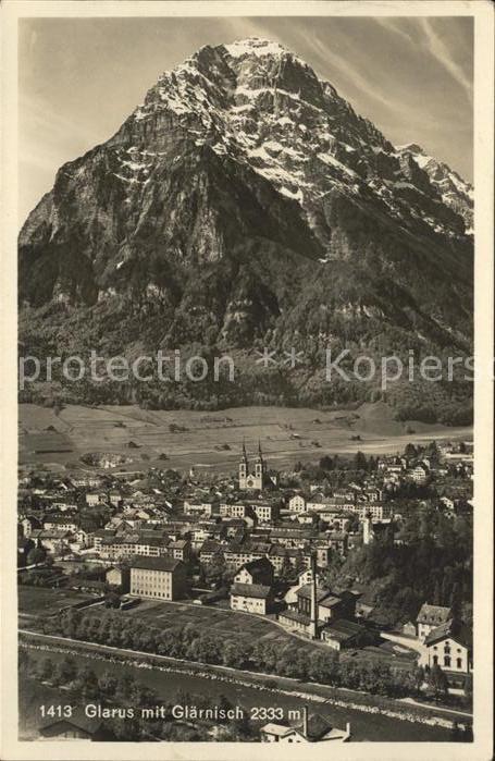 11663373 Photo d'aviateur Glarus GL avec Glaernisch