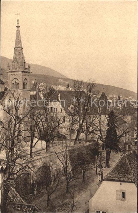 11664561 Neuchâtel NE Terrasse de la Collégiale et Château