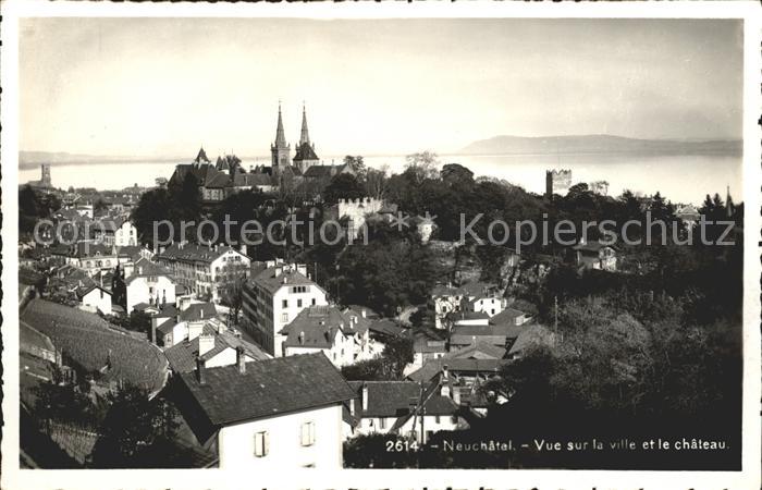 11664971 Neuchatel NE Vue sur la ville et le chateau