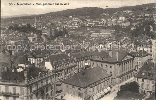 11664979 Neuchâtel NE Vue générale sur la ville