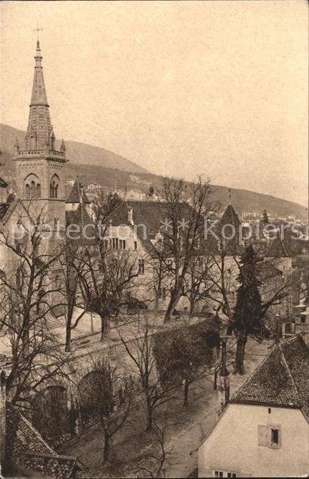 11665080 Neuchâtel NE Terrasse de la Collégiale et Château Vue de la Tour des Pr