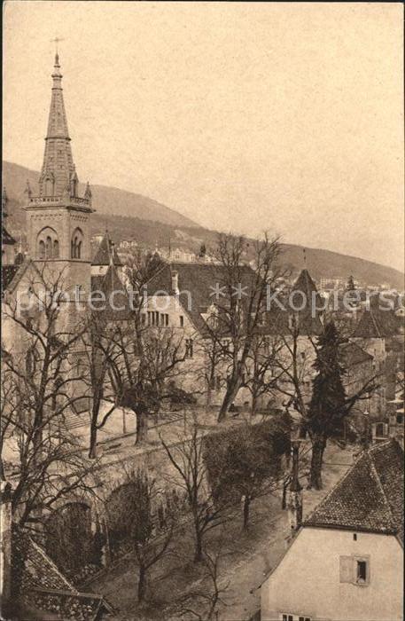 11665083 Neuchâtel NE Terrasse de la Collégiale et Château Vue de la Tour des Pr