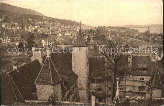 11665089 Neuchâtel NE Le Château et la Ville Vue ouest