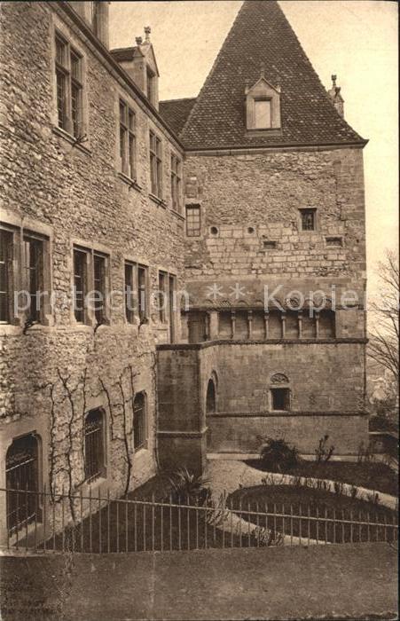 11665091 Neuchâtel NE Le Chateau Aile sud ouest et Tour de la Regallissima sedes