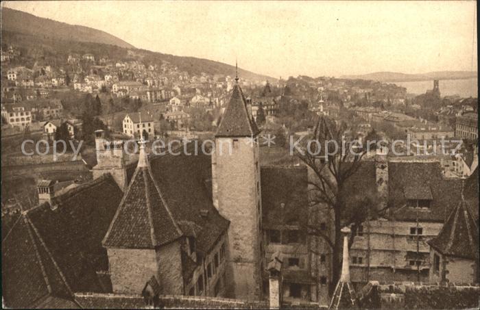 11665093 Neuchâtel NE Le Château et la Ville Vue ouest