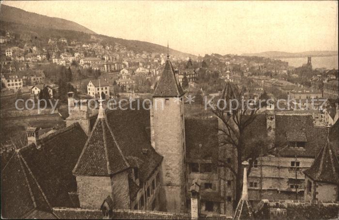 11665094 Neuchâtel NE Le Château et la Ville Vue ouest