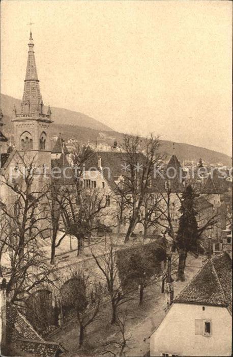 11665096 Neuchâtel NE Terrasse de la Collégiale et Château Vue de la Tour des Pr