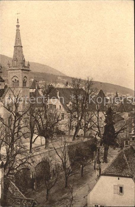 11665098 Neuchâtel NE Terrasse de la Collégiale et Château Vue de la Tour des Pr