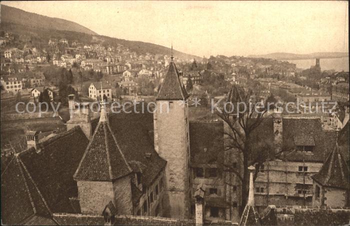 11665100 Neuchâtel NE Le Château et la Ville Vue ouest