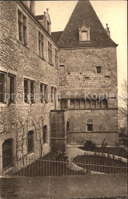 11665101 Neuchâtel NE Le Château Aile sud ouest et Tour de la Regallissima sedes