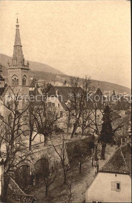 11665106 Neuchatel NE Terrasse de la Collegiale et Chateau Vue de la Tour des Pr