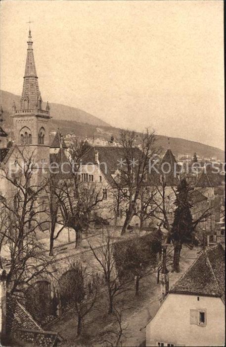 11665108 Neuchatel NE Terrasse de la Collegiale et Chateau Vue de la Tour des Pr