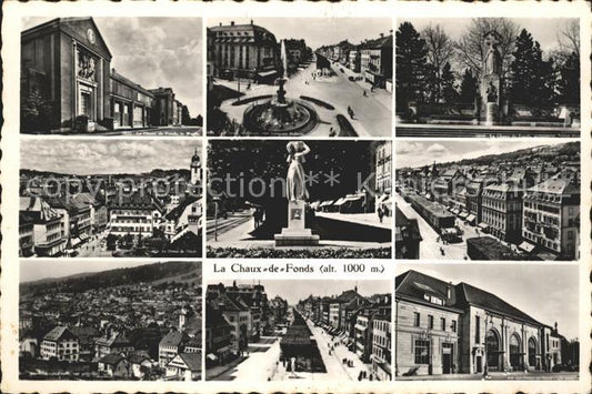 11665121 La Chaux-de-Fonds Panorama ville et vues partielles