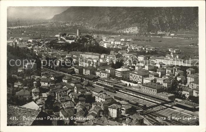 11670055 Bellinzona Photographie aérienne Total Bellinzona