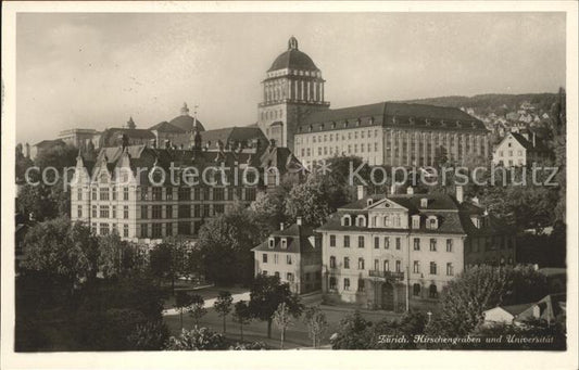 11667417 Zuerich Hirschengraben und Universitaet