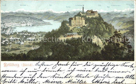 11667664 Uetliberg Zuerich Restaurant Uto Kulm mit Alpenpanorama