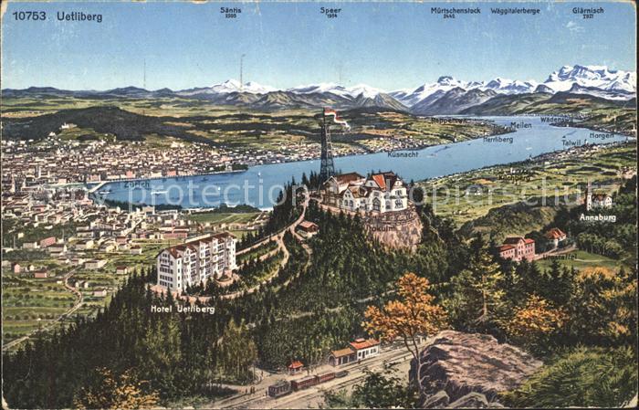 11667696 Uetliberg Zuerich Hotel Uetliberg Zuerichsee Panorama