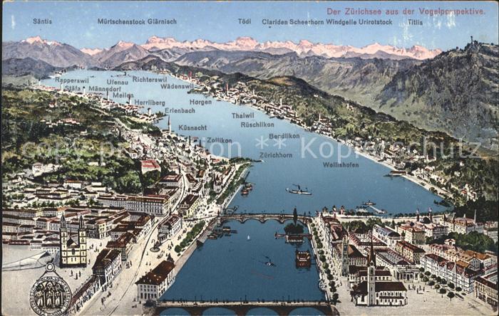 11667729 Zuerichsee Panoramakarte