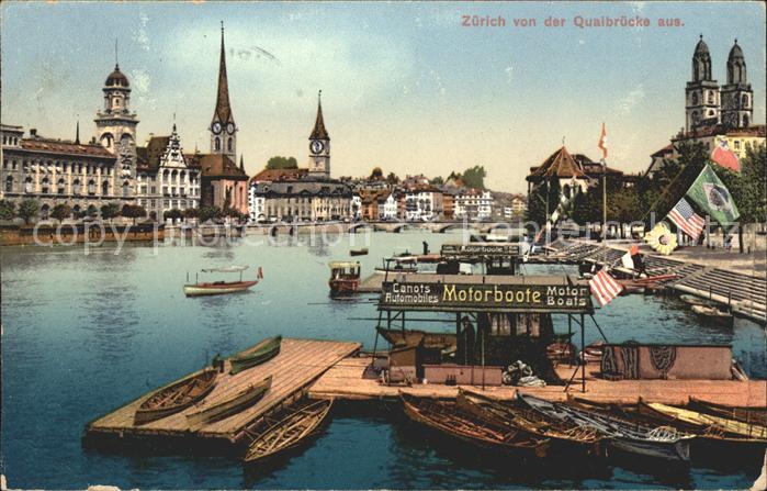 11667730 Zuerich Panorama von der Quaibruecke