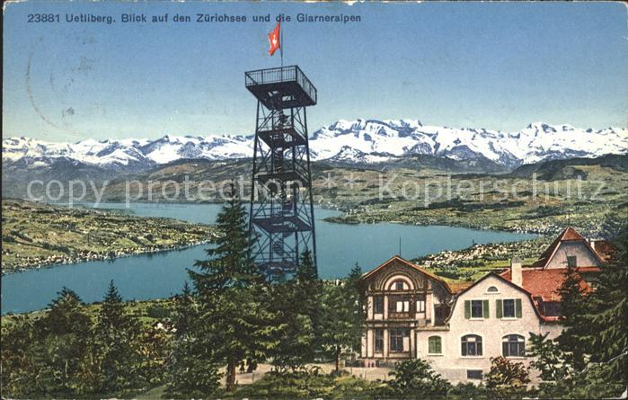 11667752 Uetliberg Zuerich Hotel Uto Kulm mit Zuerichsee und Alpenpanorama