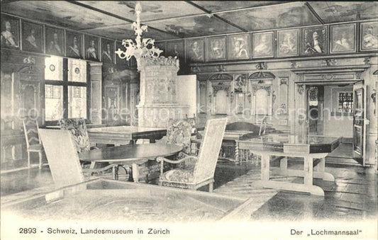 11667820 Zuerich Schweizer Landesmuseum Der Lochmannsaal