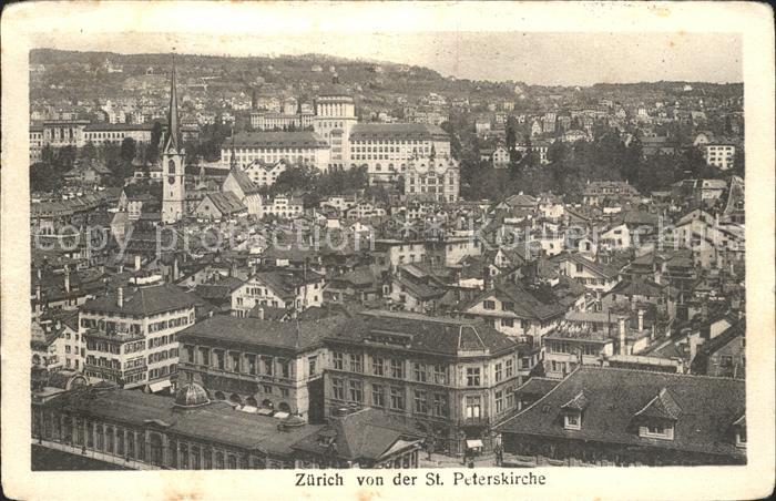 11667832 Zuerich Blick von der Peterskirche